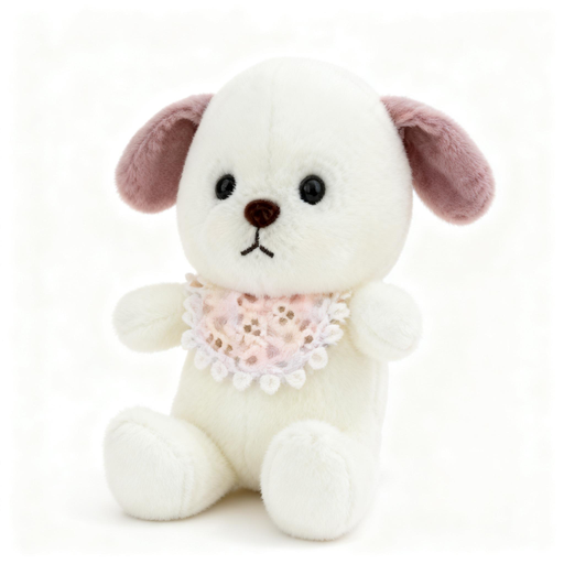 22cm Plush Dog with Scarf
