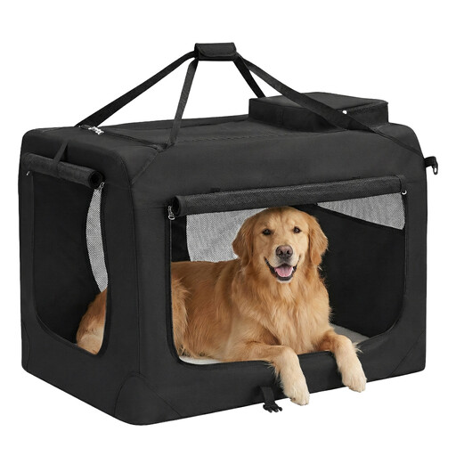 Foldable Pet Carrier Bag, Portable Dog Travel Crate