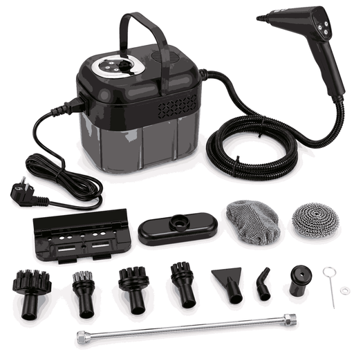 Handheld steam cleaner, 1,500 W, with a 2 m hose