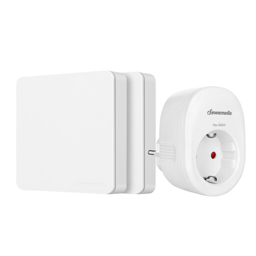 Dewenwils Remote-Controlled Power Sockets, Plug-In On/Off Wireless Wall Switch