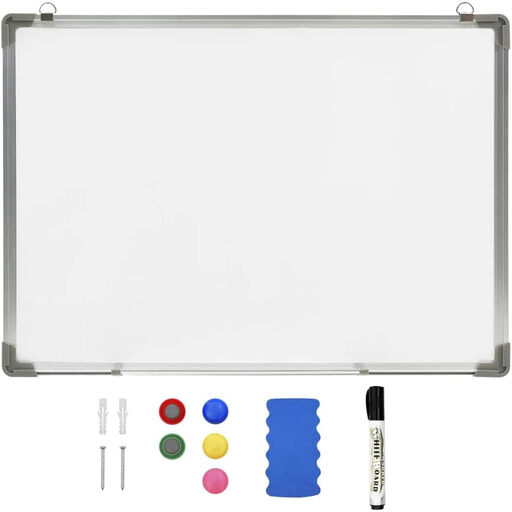 vidaXL Magnetic Whiteboard - 70 x 50 cm