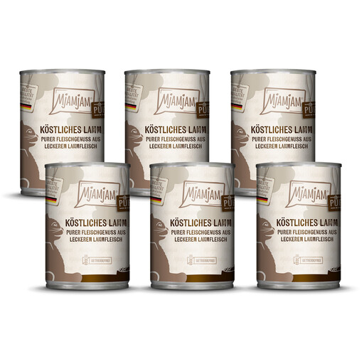 MjAMjAM Pure Meat Delight - Delicious Lamb Pure 6 x 400g