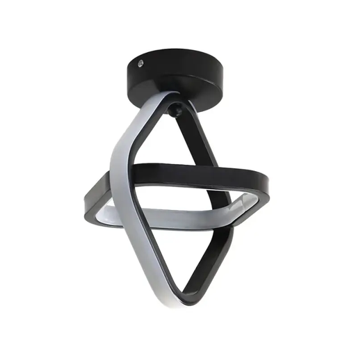 Pheashine LED Ceiling Light 24W 2700LM ?22CM Black Square
