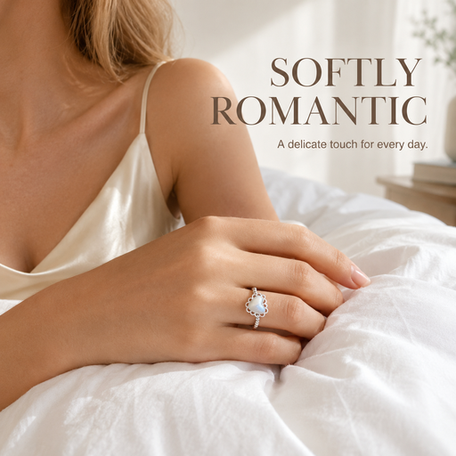 Verbex S925 silver ring with heart motif