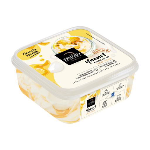 ERHARD, mango and passion fruit yoghurt ice cream, 450 g