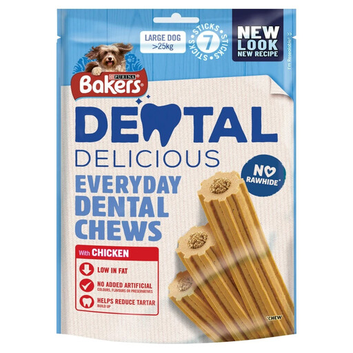 Bakers Dental Delicious Large Dog Treat Chicken