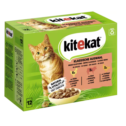 kitekat Meat Selection in Sauce 12 x 85 g