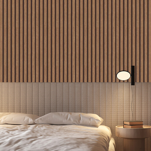 Murgall Red Slatted Wood Grain Peel and Stick Wallpaper