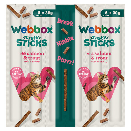 Webbox Tasty Sticks with Salmon & Trout