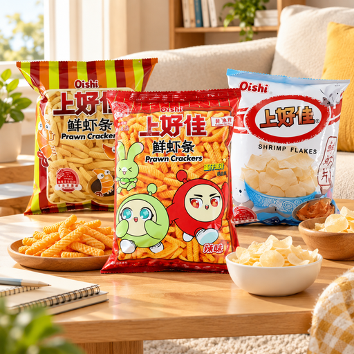 Oishi Shrimp Sticks and Shrimp Crisps 3-Pack Combo Pack