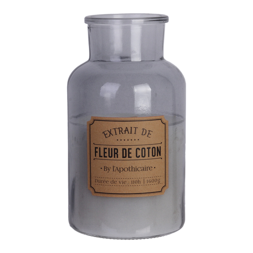 XL Grey Apothecary Candle 14.5 x H25.5 cm