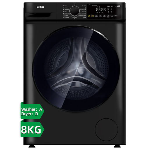 CHiQ JKW85882HB 8kg/5kg Washer Dryer, Black