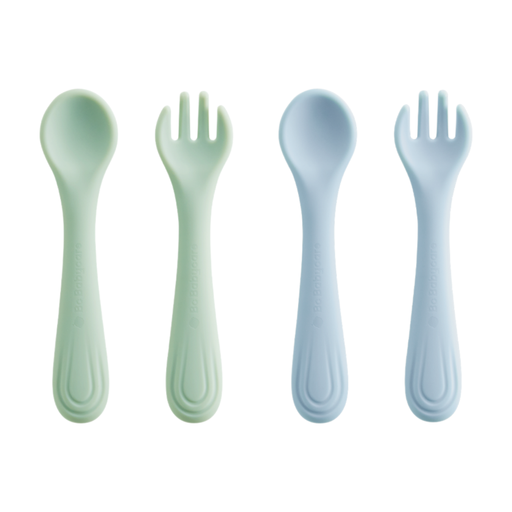 Bc Babycare Silicone Fork and Spoon