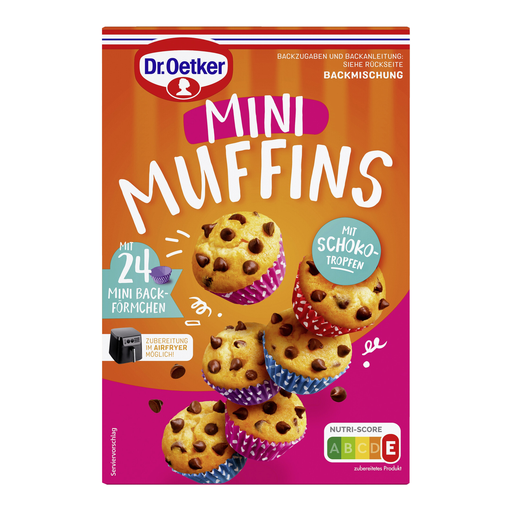 Dr. Oetker Mini Chocolate Chip Muffins Baking Mix 280g