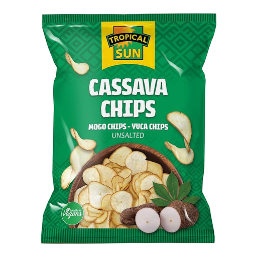 Tropical Sun Cassava Chips Unsalted 80g pack