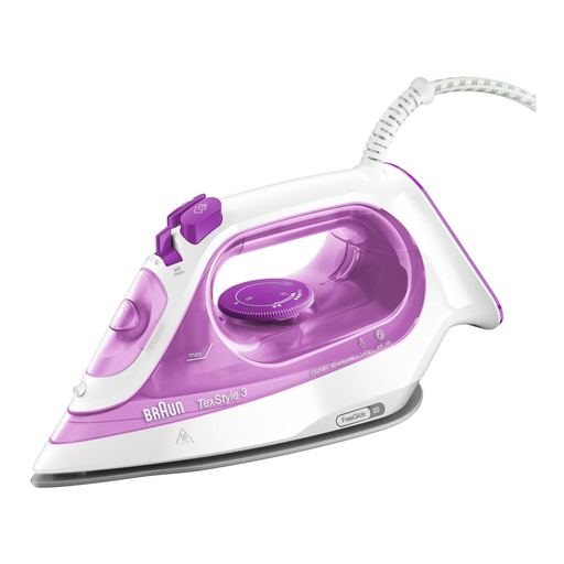 Purple Braun TexStyle 3 SI3030PU steam iron