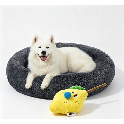 Panier doux en peluche JOYFURNOS pour grands chiens