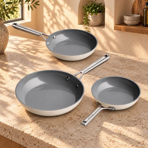 Naturepan Ceramic-Coated Aluminium Frying Pan Set
