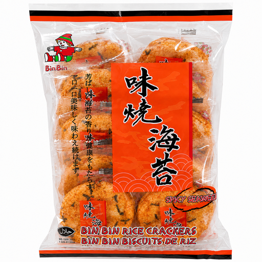 Bin Bin Spicy Seaweed Rice Crackers
