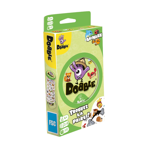 Asmodee Dobble Animals Card Game Observation Speed 4+