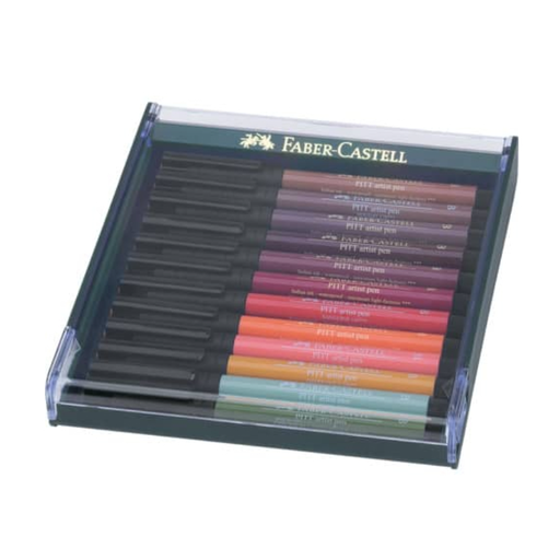 Faber-Castell Pitt Artist Pen Brush set of 12 markers
