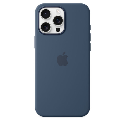Silicone Case with MagSafe for iPhone 16 Pro Max in Denim