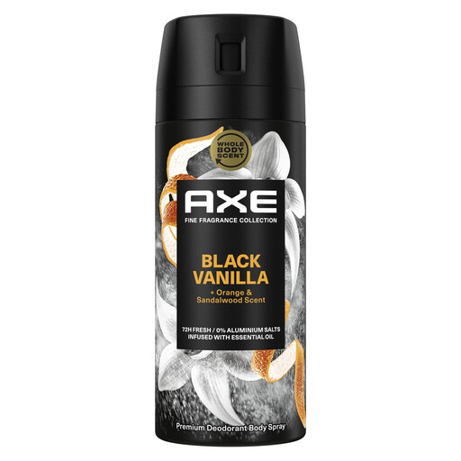 AXE Fine Fragrance Deodorant Body Spray Black Vanilla