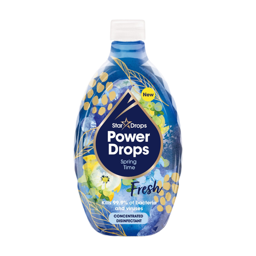 Stardrops Power Drops Concentrated Surface Floor Disinfectant Spring Time 250ml
