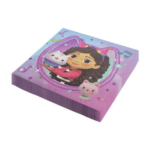 Packung mit 20 Gabby's Dollhouse Servietten, 3-lagig
