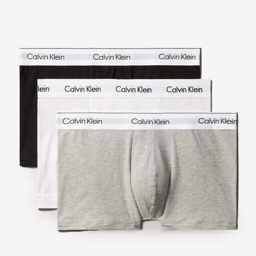 CALVIN KLEIN Icon Relaxed Fit Boxers 3 Pack Grey/White/Black