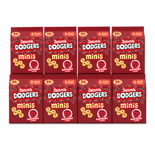 Jammie Dodgers Minis, 6 snack packs, 120g