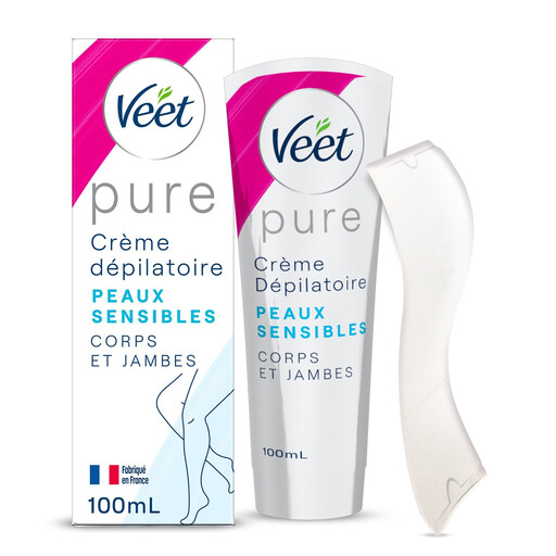 VEET Pure Hair Removal Cream for Legs and Body Sensitive Skin 100ml