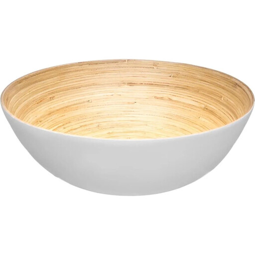 5five Bamboo Salad Bowl - 30 cm, White