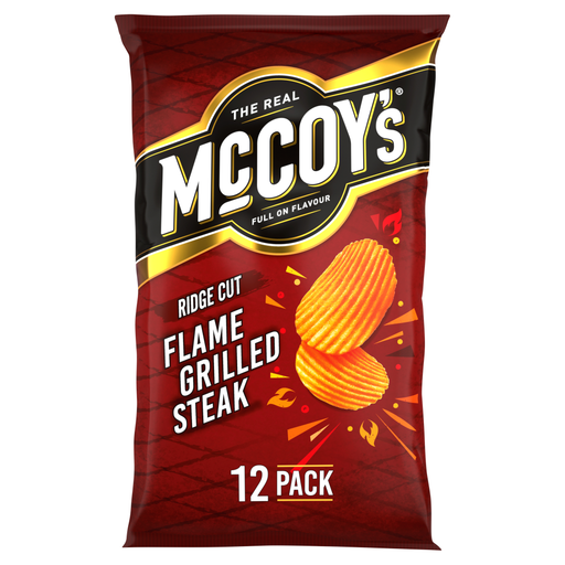 McCoy's Flame Grilled Steak multipack, 12 bags