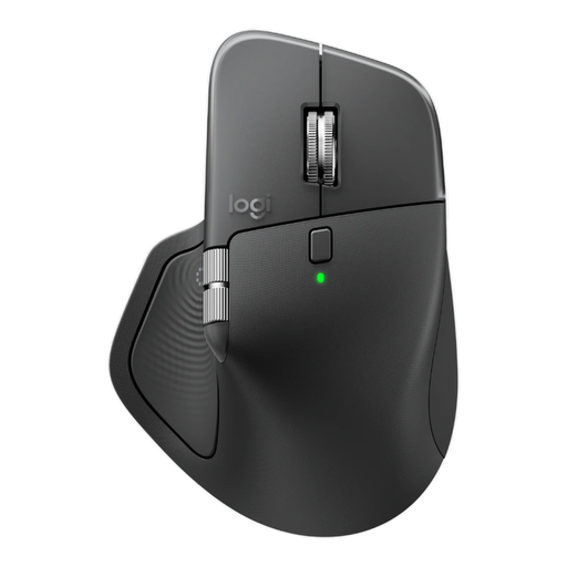 logitech MX Master 4 for Business, Wireless Mouse, 8K DPI, Logi Bolt Receiver, Bluetooth, USB-C Charging, Graphite