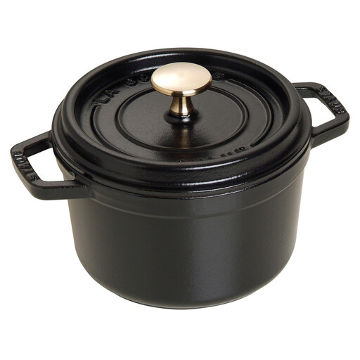 Staub Cocotte Classic Enamelled Cast-Iron Casserole, 16 cm, 1.2 l