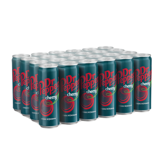 DR PEPPER Cherry Soda en pack de 24 canettes