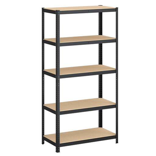 JOYFURNOS 5-Tier Shelving Unit, Zwart