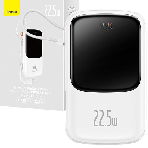 Baseus Qpow Pro Powerbank 10000mAh 20W, White