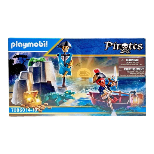 Playmobil Pirates Treasure Hideout Playset - 70860, Multicolor