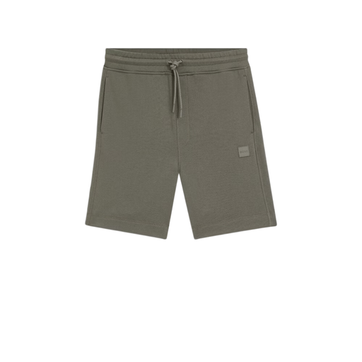 Boss Cotton-Terry Shorts in Grey