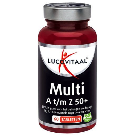 Lucovitaal Multi+ Vitamines A-Z 50+ 60 comprimés