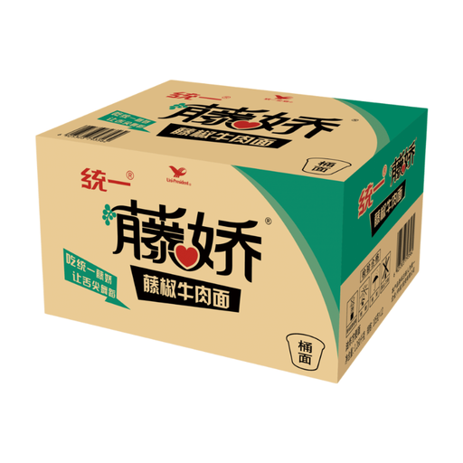 Uni-President LaiYiTong Sichuan Pepper Beef Instant Noodles (Bucket) 105g × 12