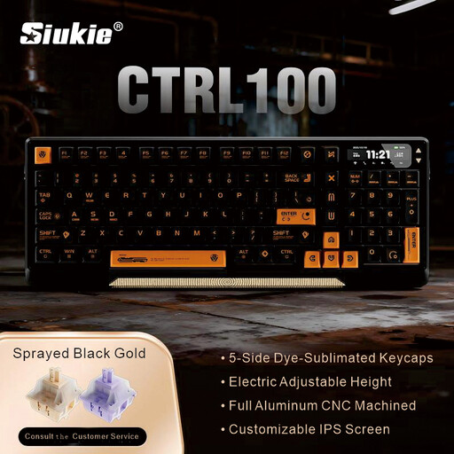 Siukie CTRL100 CNC Aluminum Mechanical Keyboard