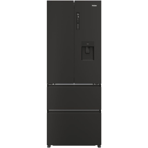 Haier French Door 70 Fridge Freezer with Water Dispenser in Black