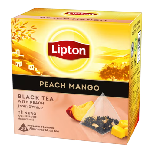Box of Lipton Peach & Mango Black Tea