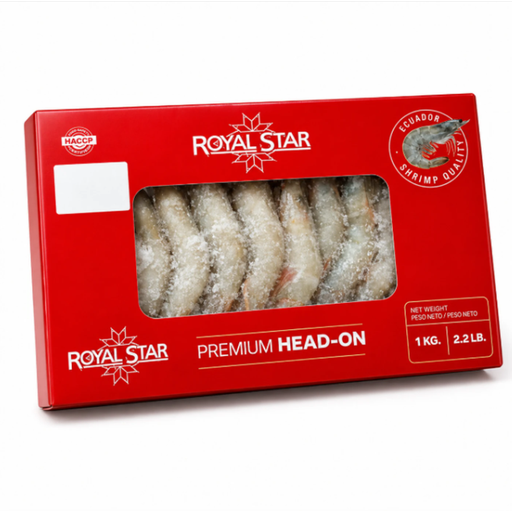 Royal Star Premium Head On Shell On Raw Prawn XL-20/30 1Kg