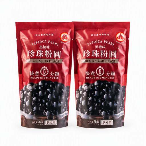 Wu Fu Yuan Tapioca Pearls Brown Sugar Flavour 250g x2