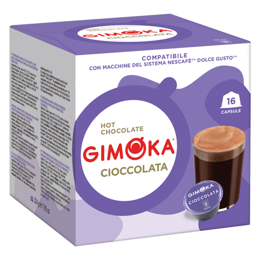 GIMOKA 热巧克力胶囊，16 粒装，兼容 Dolce Gusto，224 g