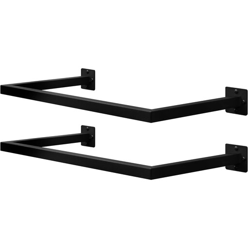 eSituro 2er-Set Wand-Kleiderstangen